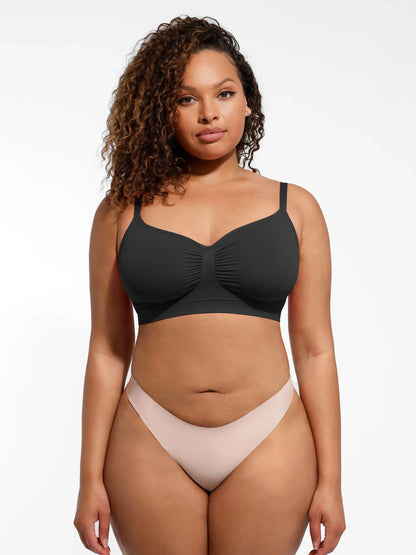 Feelingirl Everyday Wireless Bra Unlined Soft Bra