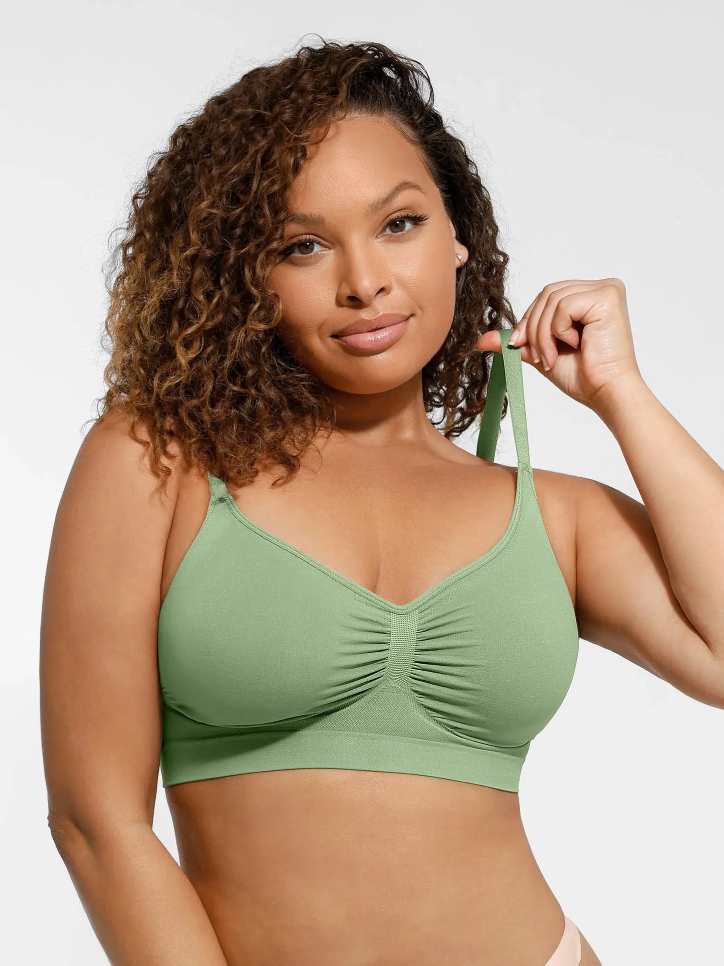 Feelingirl Everyday Wireless Bra Unlined Soft Bra