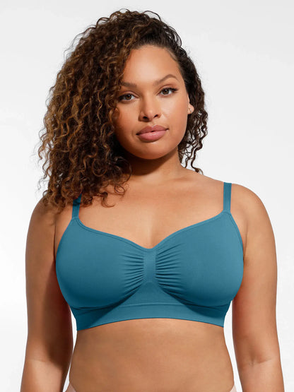 Feelingirl Everyday Wireless Bra Unlined Soft Bra