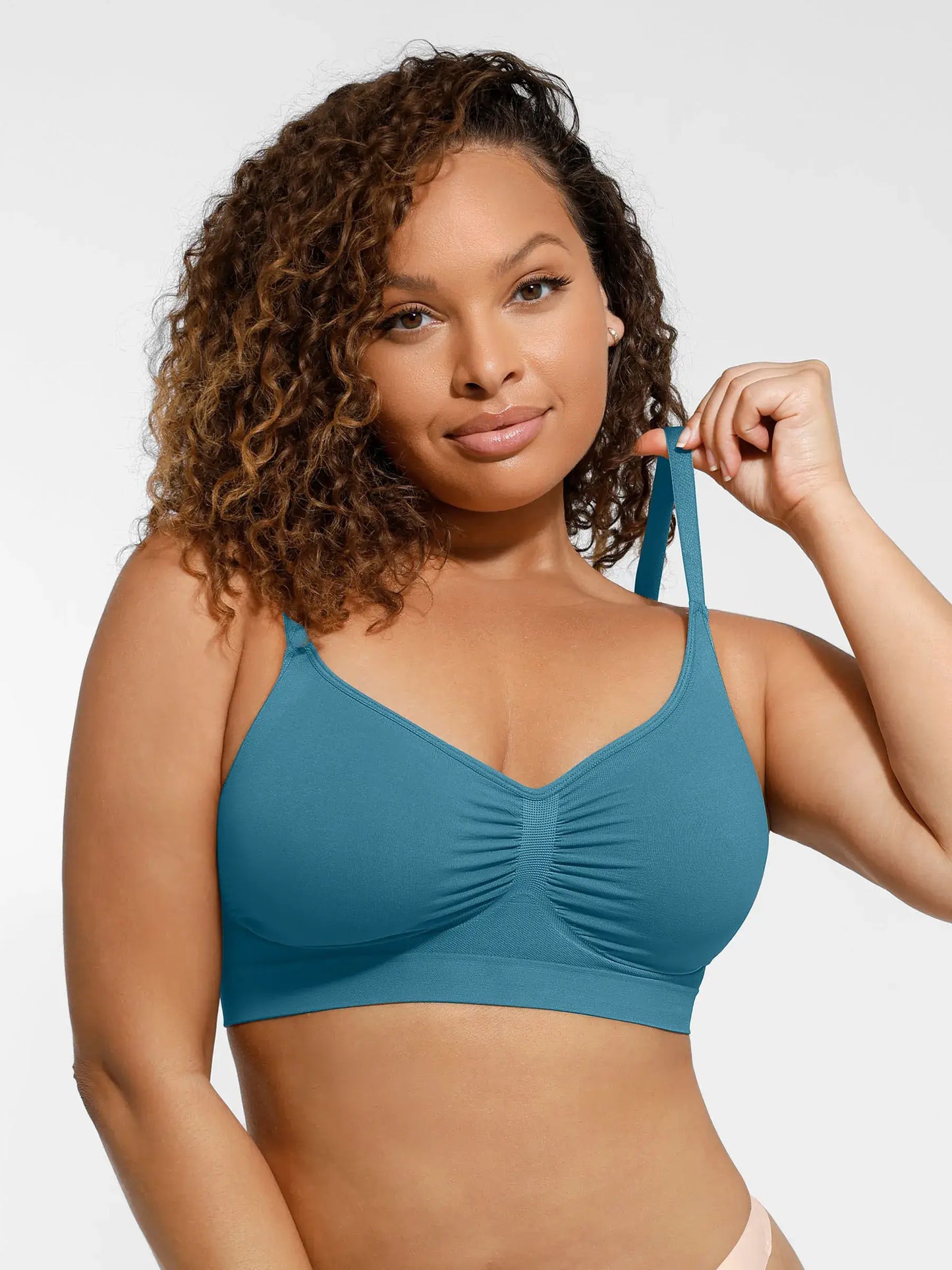 Feelingirl Everyday Wireless Bra Unlined Soft Bra