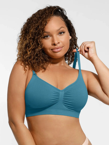 Feelingirl Everyday Wireless Bra Unlined Soft Bra