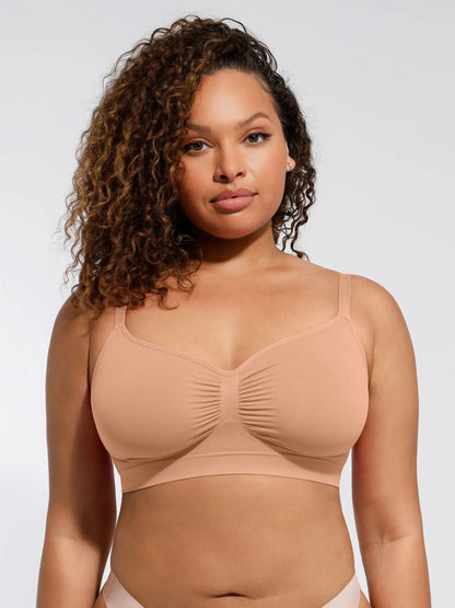 Feelingirl Everyday Wireless Bra Unlined Soft Bra
