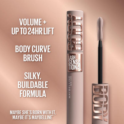 Lash Sensational Body Mascara, Silky Buildable Formula, 24HR Lift